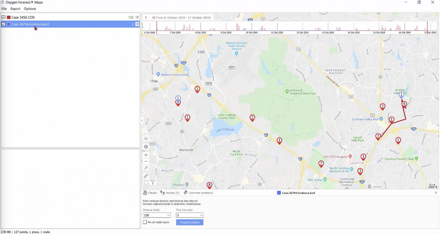 how to use oxygen forensic detective map